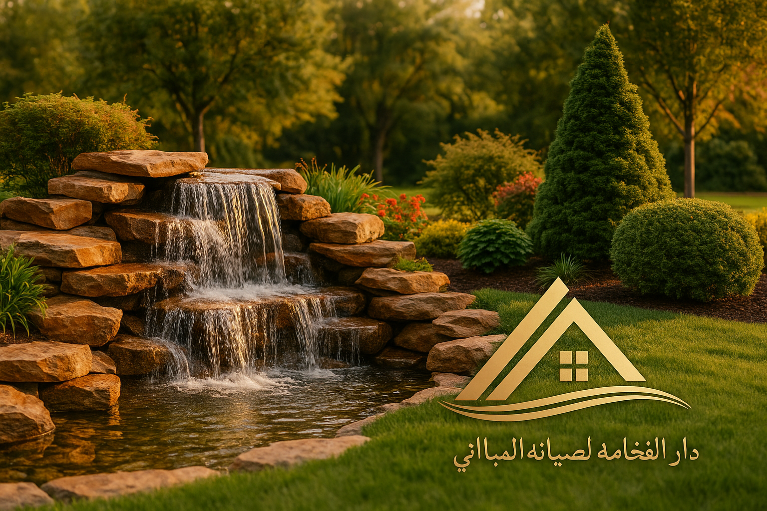 تنسيق الحدائق والشلالات